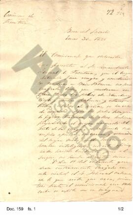 Carta enviada por Gervasio Rosas a su hermano en la cual comunica  los inconvenientes surgidos re...