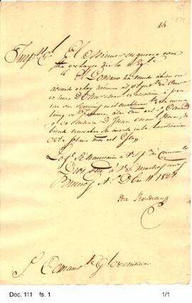 José  Rondeau comunica a Rosas la disposición del Gobierno por la que se destina al ayudante de c...