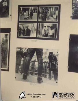 Muestra reporteros gráficos en el local de la OEA 1983