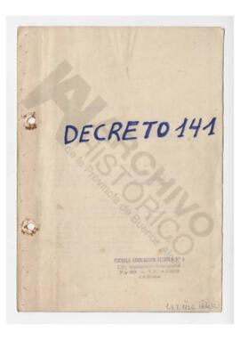 Decreto 141 (Modificación del Estado Docente 1958