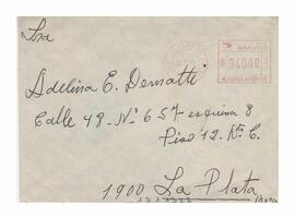 Sobre dirigido a Adelina desde Chivilcoy. 1983