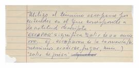 Nota manuscrita encontrada dentro del cuaderno de calificaciones.