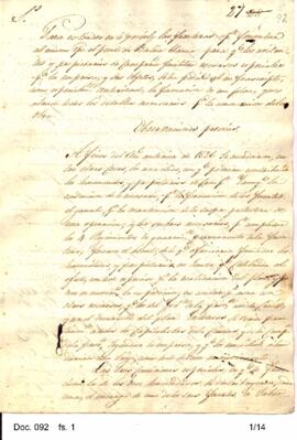 Escrito preparado por Rosas donde reúne detalles para el logro de las operaciones. 1827