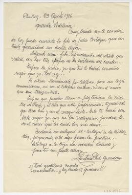 Carta dirigida a Adelina, firmada por Leontina Poch Grondona. Chivilcoy. 1996