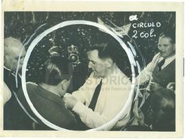 Juan Domingo Perón en actos multitudinarios