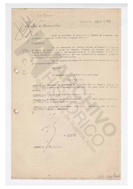 Decreto Nº 1113 Poder Ejecutivo de la Provincia de Bs As. La Plata, 1987-12-10. (Reglamento de Li...