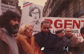 Manifestación en Francia por argentinos desaparecidos 1979