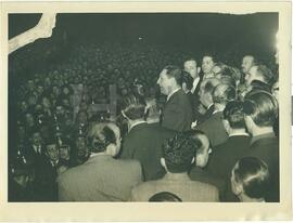 Juan Domingo Perón en actos multitudinarios