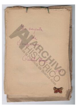 “Mi carpeta de ocupaciones, Carlitos Alaye”. 1961.