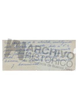 Manuscrito de Adelina sobre expediente 83877