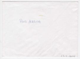 Sobre para Adelina. Rte: Adelina Bauger.