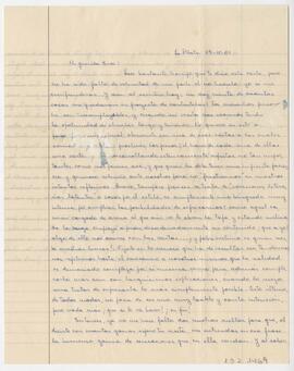 Carta dirigida a Eva Angélica D’Alonzo, enviada por Hugo Ernesto Godoy Gomez. U.9. P.4 C.178 C.C ...