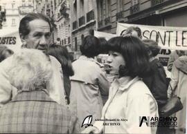 Manifestación en Francia por argentinos desaparecidos 1979