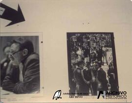Muestra reporteros gráficos en el local de la OEA 1983