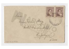 Sobre enviado a Luis María Alaye por Adelina. 1951