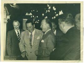 Juan Domingo Perón con Ministros extranjeros
