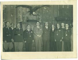 Juan Domingo Perón con Ministros extranjeros
