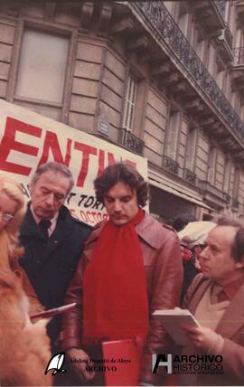 Manifestación en Francia por argentinos desaparecidos 1979