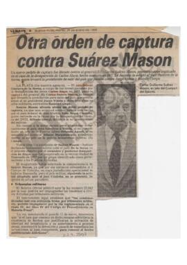 “Otra orden de captura contra Suárez Mason”, Clarín, 1984