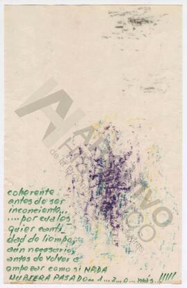 Pintura al pastel y manuscrito de Paris Cédola