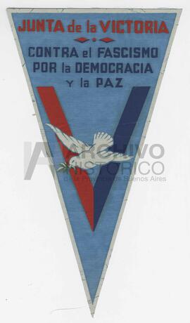 Banderín original. Junta de la Victoria, 1941.