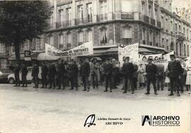 Manifestación en Francia por argentinos desaparecidos 1979