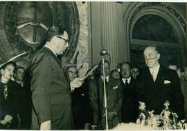 Juan Domingo Perón con Ministros. Jura de Ministros