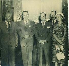 Juan Domingo Perón con Ministros extranjeros