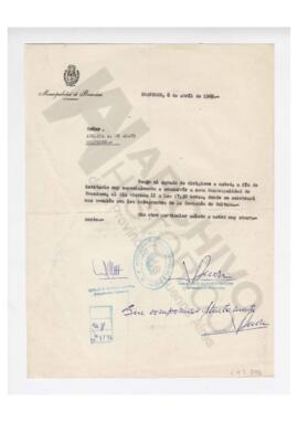 Municipio de Brandsen, reunión con los integrantes de la comisión de Cultura, 1969