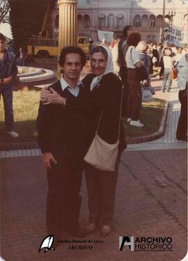 Marcha con máscaras 1985