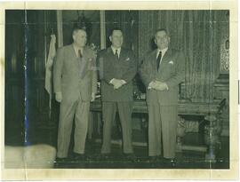Juan Domingo Perón con Delegaciones y Audiencias