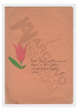 Carpeta Primer Plenario de Perfeccionamiento Docente del Personal Directivo. Srta. Adelina Ethel ...