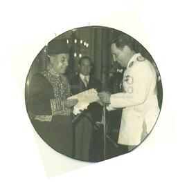 Juan Domingo Perón con Ministros extranjeros