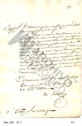 El Inspector General transcribe a Rosas la resolución del gobierno  mediante la cual dispónese la...