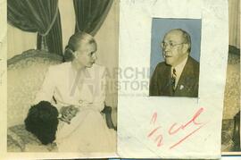Eva Duarte de Perón con Presidentes, Embajadores y personalidades extranjeras