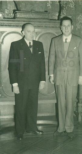 Juan Domingo Perón con Legisladores extranjeros