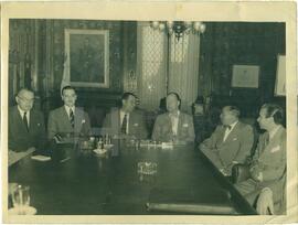 Juan Domingo Perón con Ministros extranjeros