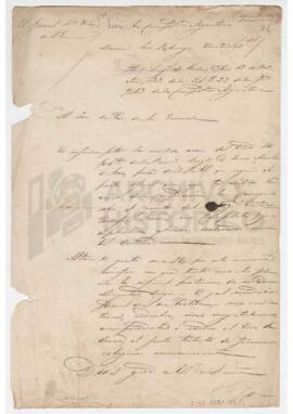 Circular. Dirigido al Juez de Paz de la Ensenada, firmado por Antonino Reyes, 1842