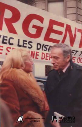 Manifestación en Francia por argentinos desaparecidos 1979
