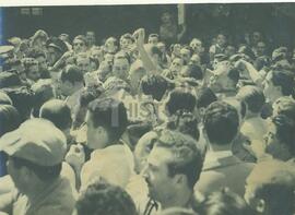 Juan Domingo Perón en actos multitudinarios