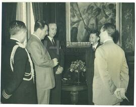 Juan Domingo Perón con Delegaciones y Audiencias