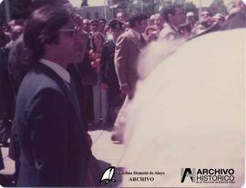 Centenario La Plata, escrache a Bignone 1982
