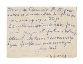 Nota dirigida a Mary