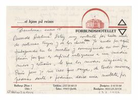 Carta enviada a Adelina. Firmada por María Eugenia (Mamá de Claudia García I Gorgena. Se inició c...