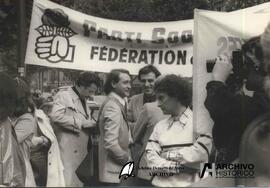 Manifestación en Francia por argentinos desaparecidos 1979
