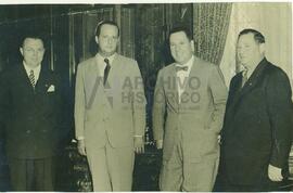 Juan Domingo Perón con Delegaciones y Audiencias