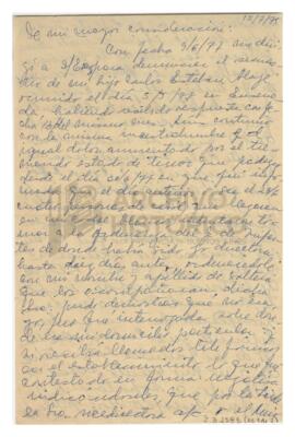 Borrador de una carta 1975
