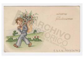 Carta enviada a Adelina desde Mercedes, San Luis. Firmada por Negrita, 1950