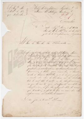 Circular firmada por Antonino Reyes 1851