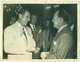 Juan Domingo Perón con Ministros extranjeros